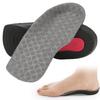 PU Feet Insoles Comfortable Shock Absorbing Arch Supports Inserts for Running Sports Gray