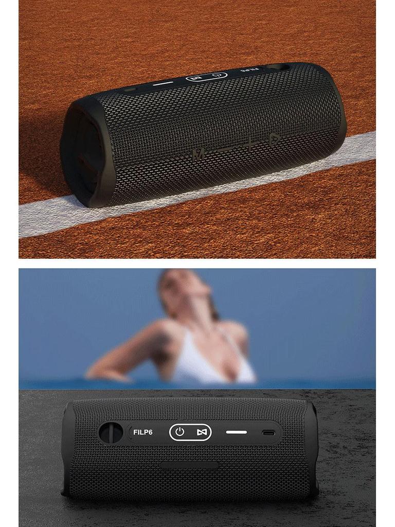 Cross-Border IPX6 Waterproof Portable Bluetooth Speaker with Subwoofer, Outdoor Multifunction Wireless FLIP6.