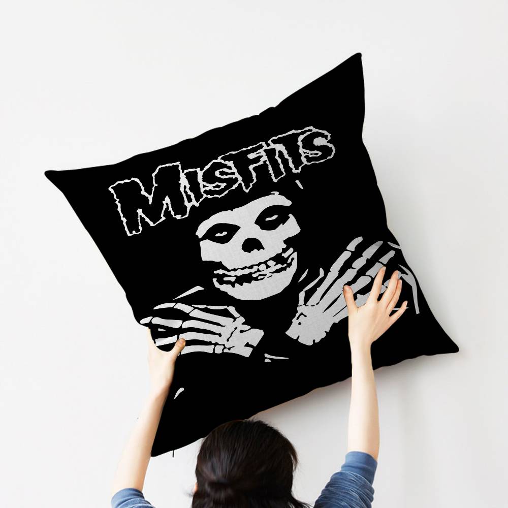 M-Misfits Band Personalized Pillow Dust Cover Bedroom Kids Party Decoration Pillowcase Birthday Children Gift