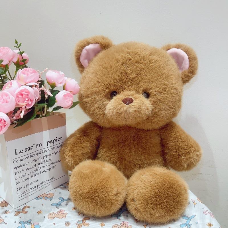 Niedlicher Bär Hase Puppe Plüschtier Schwarz-Weiß Panda Fuchs Puppe Mädchen Begleitpuppe Beruhigende Puppe