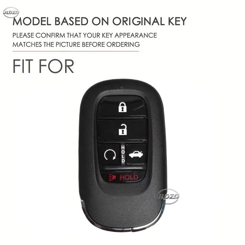 Silicone Car Key Case Cover Shell For Honda Accord Civic Hr-V Cr-V Pilot Sport Si Ex Ex-L Keychain Accessories