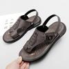 Men's Fashion Business Leisure Beach Shoes Summer Outdoor Breathable Anti Slip Comfortable Type of Clamping Toe Slippers Sandals