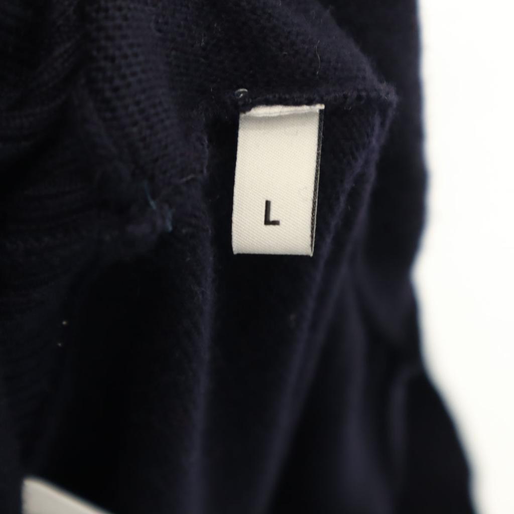 AMI Made In Portugal Long Sleeve Turtleneck Sweater L Navy Knit Men's Used