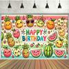 1 item cute fruit birthday birthday banner and flag decoration cake table photoshoot studio party decoration