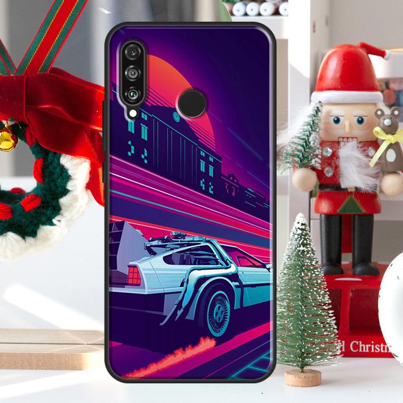Back To The Future Time Machine For Huawei Nova 9 10 SE 11 Pro Y60 Y70 Y90 Y61 Y91 Y72 Y73 12i 11i 8i P20 P30 P40 Lite Case