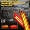 4X Front Amber Rear Red LED Side Marker Signal Light For 2010-2015 Chevy Camaro
