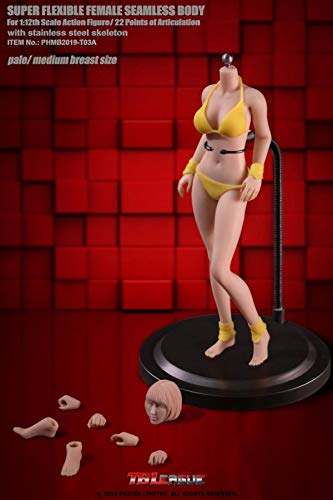 

[TOYBARJAPAN] 1/12 Scale Action Figure TBLeague PHMB2019-T03A Female Seamless Body with Bikini and Unpainted Head