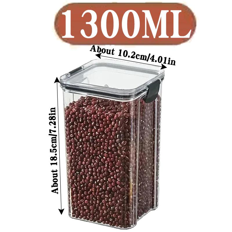 Kitchen Multigrain Snack Sealed Storage Box Dried Fruit Dried Goods Jar Drawer Storage Container Moisture Proof Box Plastic