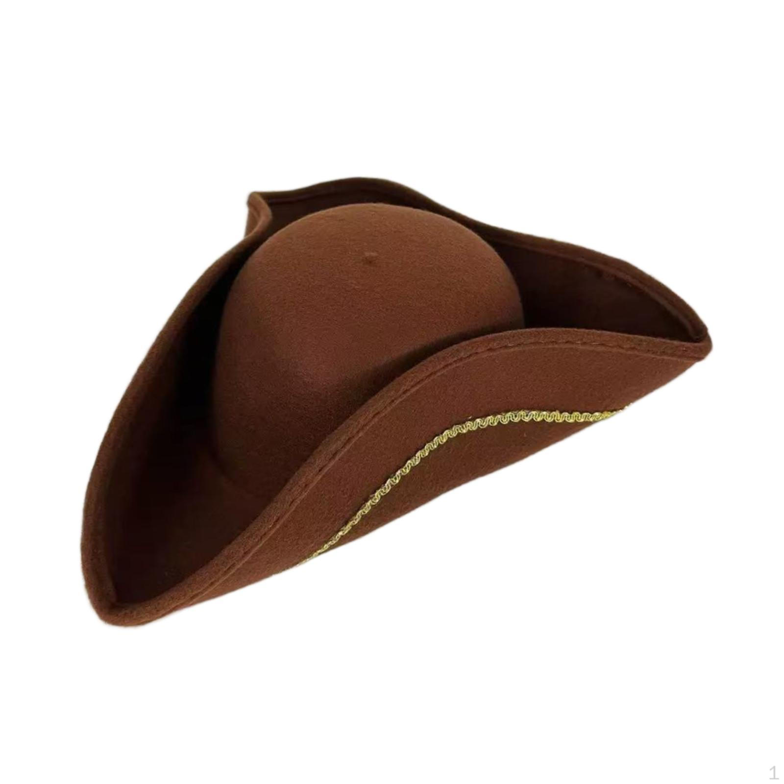 

Аксессуары для костюма Пиратская шляпа для фестивалей и маскарадных случаев коричневый