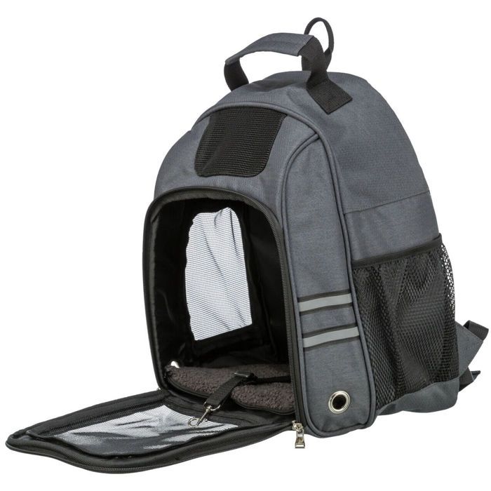 Sac À Dos Pour Chien - TRIXIE - Dan - Gris - Polyester - Taille Moyen