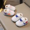 Winter Walking Shoes for Boys and Girls, Soft-Soled Infant Cartoon Fleece-Lined Cotton Shoes.