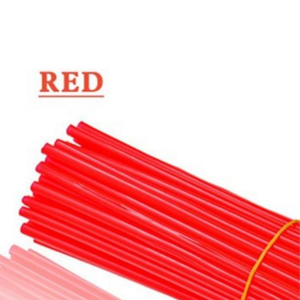 72pcs Bicycle Spoke Skins Decorative Cool Universal Spoke Wrap Cover for Mountain Dirt Kids Bike