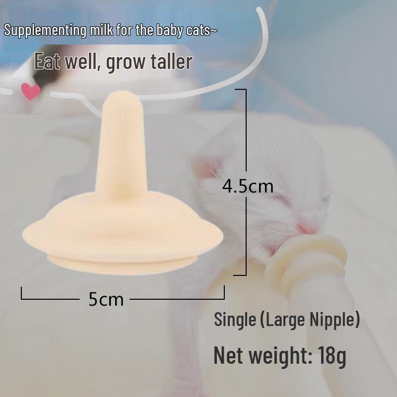 Pet Feeding Syringe & Nipple Bottle for Kittens and Puppies