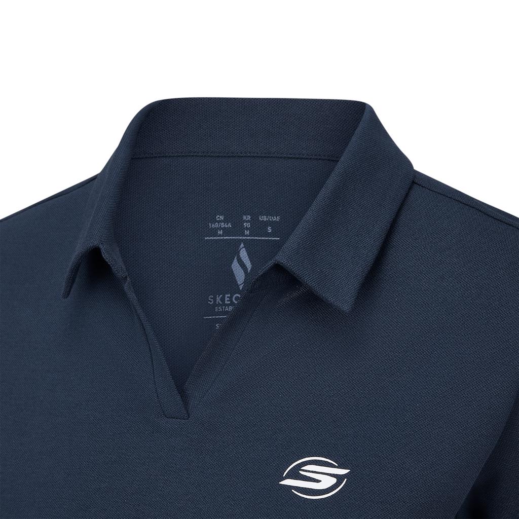Skechers Solid Color Breathable Polo Shirt Women Tops P326W127-002Z