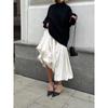 Western Style Spring New Balloon Skirt Fashion Casual Simplicity Solid All-Match High Waist Pettiskirt Skirt