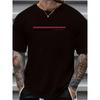 European Sizes Men'S Casual T-Shirt Crew Neck Print Casual Fit For Men Short Sleeve Tops