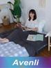 JILONG Double Size Inflatable Air Mattress with Flocked Surface for Home and Outdoor Use