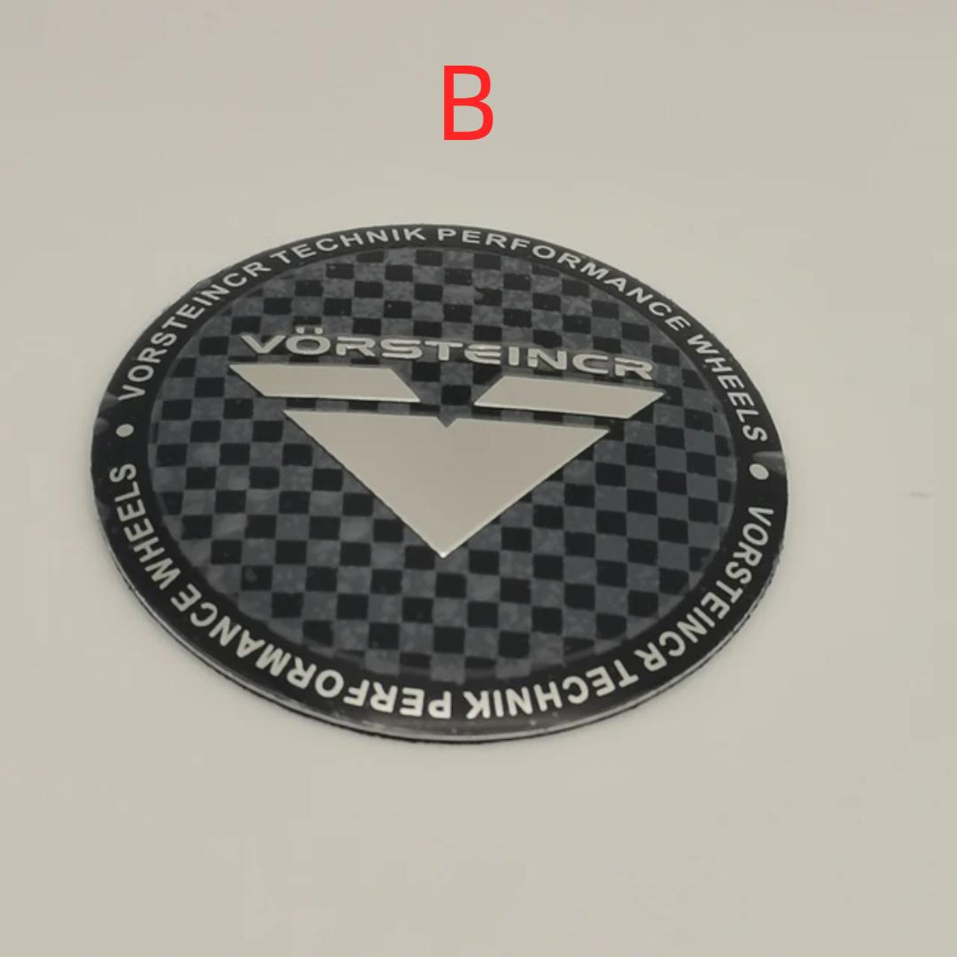 

Подходит для V/ORSTEINCR TECHNIK PERFORMANCE WHEELS 4 шт. 56 мм колпачок ступицы колеса автомобиля, центральная крышка, наклейки с логотипом B-56mmX56mm