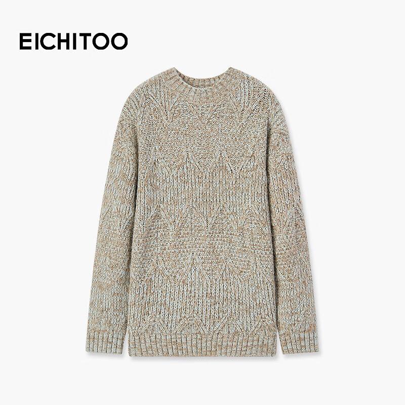 EICHITOO Women s Relaxed Cable Knit Sweater L