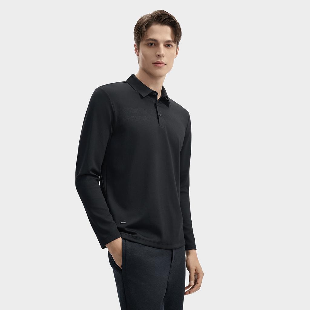 New FILA Polo Shirt Men's Jet Black F11M442206FBK