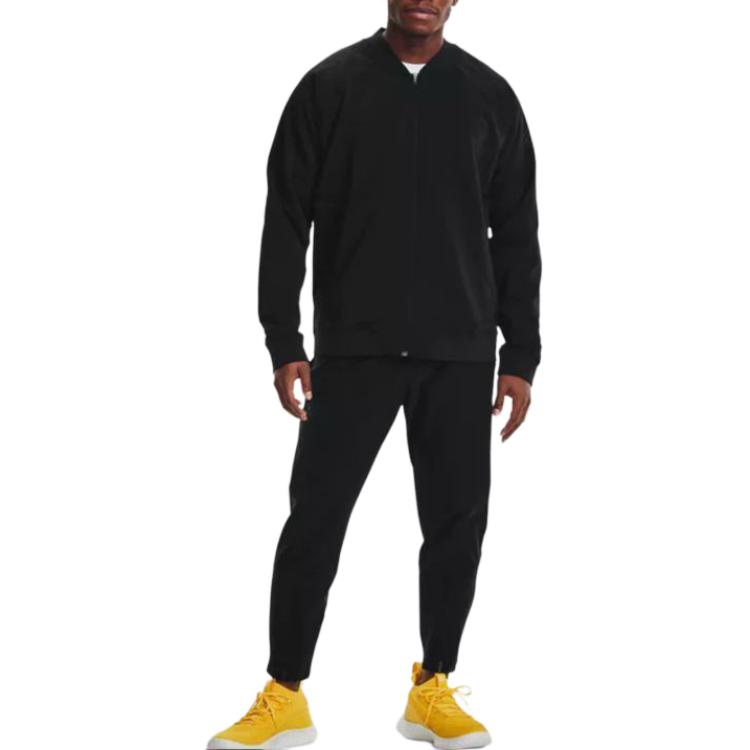 Under Armour Warmup Casual Sports Woven Jacket Men Jacket Black 1356994-001