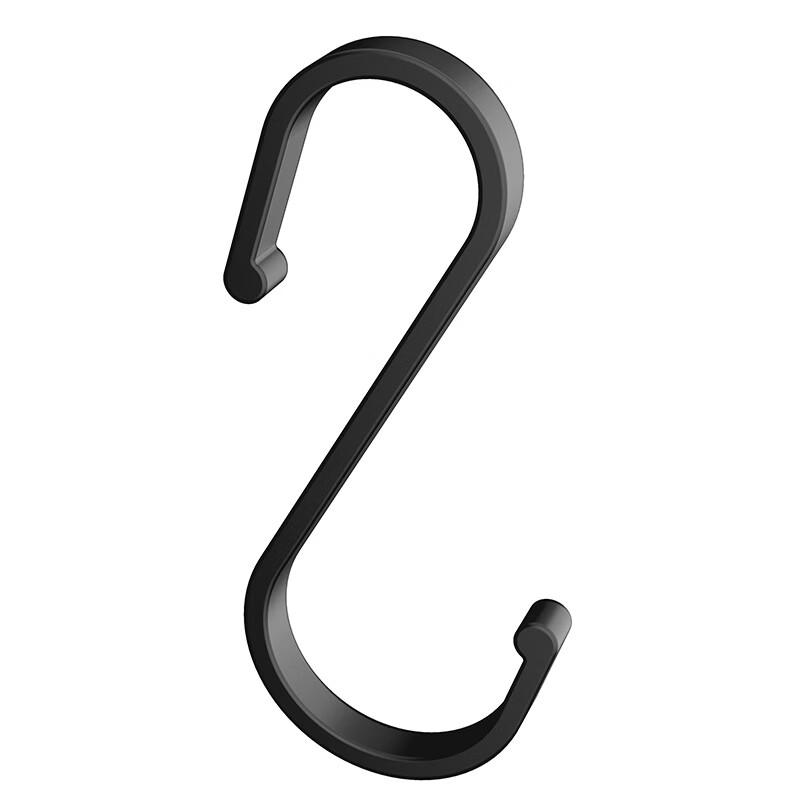 MDNG 17-Piece Black Adhesive Bathroom Hook Set