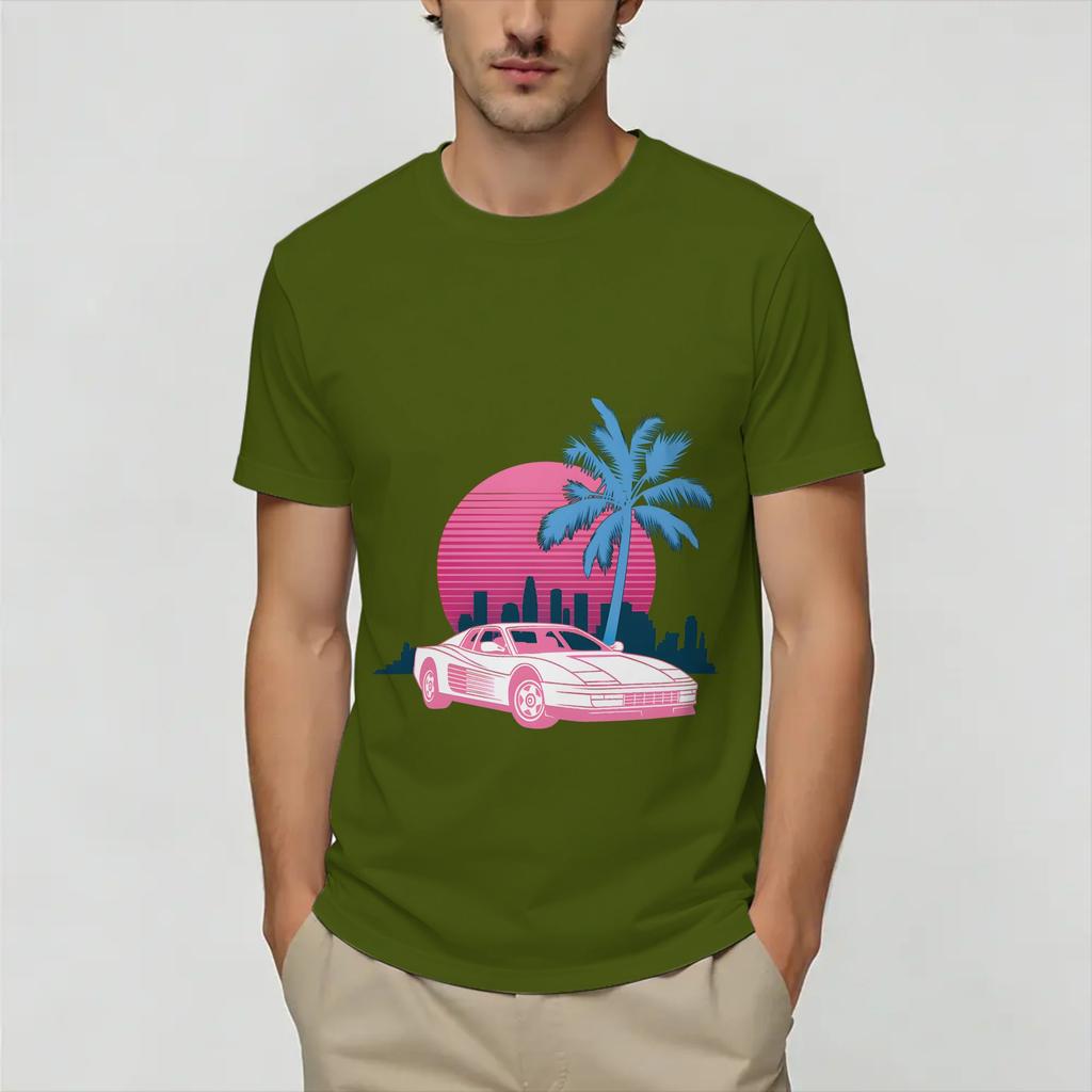 Vintage Miami Vices TShirt Unisex Novelty Cotton Tee Shirt Round Neck Short Sleeve T Shirts Plus Size Clothes