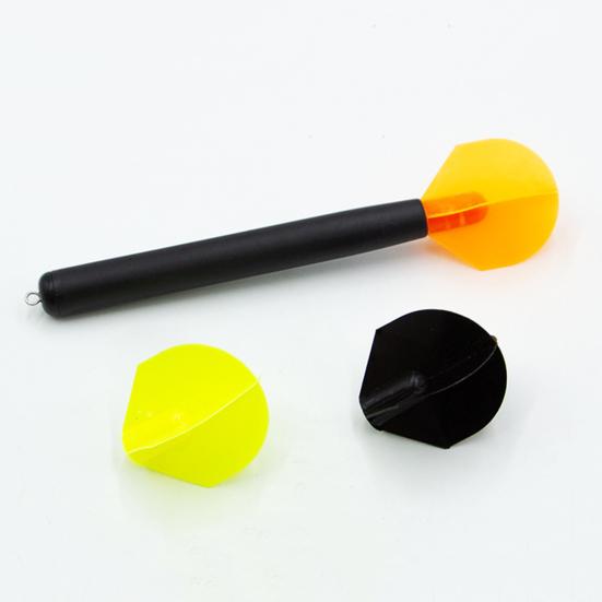 20CM/50G Carp Fishing Dart Marker Float with 3 Interchangeable Tails Water Depth Measuring High Visibility Vertical Positioning