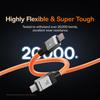 BASEUS CoolPlay Series for iPhone 15 Series CB000047 2m 100W Type-C to Type-C Fast Charging Cable 480Mbps TPE Data Sync Cord
