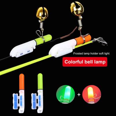 Barra luminosa de pesca con campana, superbrillante, resistente al agua, funciona con pilas, tamaño compacto, LED luminosa, barra luminosa