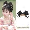 Jade Rabbit Hanfu Wig: Children's Ancient Style Tang Dynasty Updo with Hair Padding and Bun Headdress