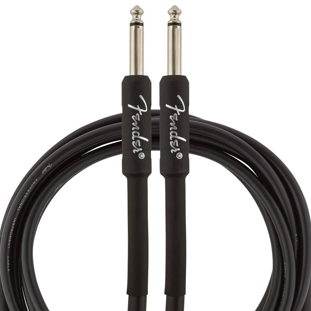 Fender Shielded Cable Professional Series Instrument Cable, StraightStraight, 10', Black