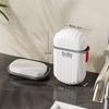 Soap Box Travel Portable Mini Soap Box Sealed Drain with Cover Soap Box Transparent Light Luxury Premium