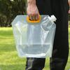 Borsa per Acqua Portatile da 5L Secchio Pieghevole Contenitore per Acqua Brocca Borsa Bottiglia per Sport all'Aperto Viaggi Campeggio con Manico