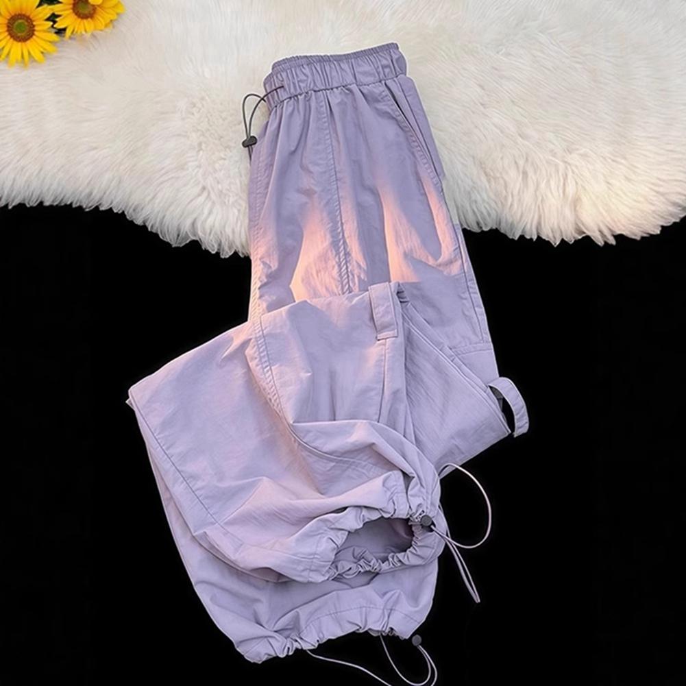 6-16 Years Kids Girls Loose Drawstring-cuffed Pants Fitness Pants