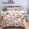 Tokidoki  Pattern Bedding Quilt Set  Home Decoration  Gift (1 * duvet cover + 2 * pillowcase  without core)