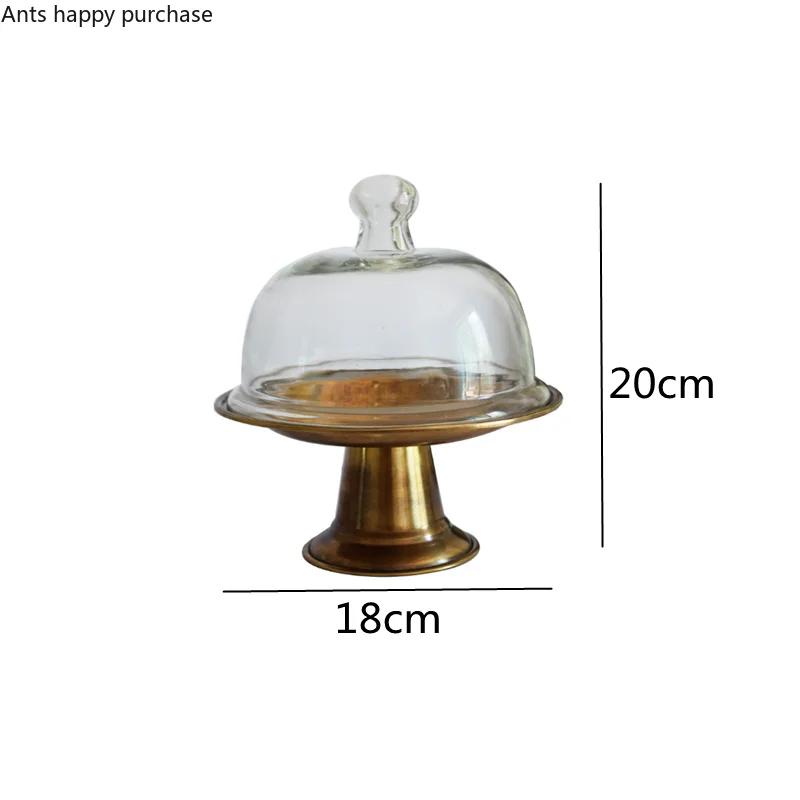 

Латунная форма для торта, высокая подставка для торта, стеклянная крышка, тарелка для димсамов, десертная тарелка, фруктовница, поднос для закусок, подставка для напитков