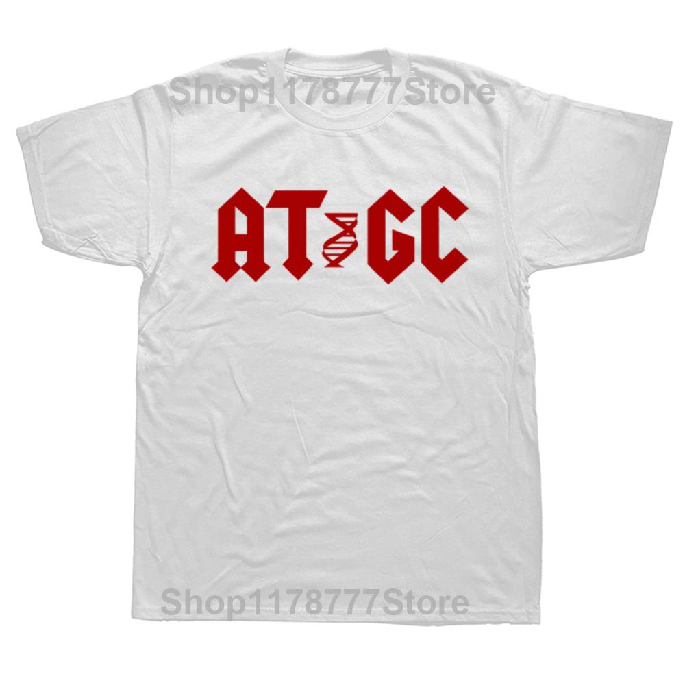AT GC Funny DNA Molecular Biology T Shirts Summer Graphic Cotton Streetwear Short Sleeve Birthday Gifts Tshirt Unisexs Clothing