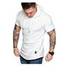 Summer Men's European and American Men's Hooded T-shirt Short-sleeved T-shirt Men