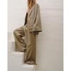 Spring New Texture Double Breasted Kimono Coat 5427734 Shoelace Pajamas Style Pants 4391423