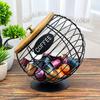Wire Basket Coffee Pod Holder Multicolor Desktop Organizer Container Coffee Pod Organizer  Cafe