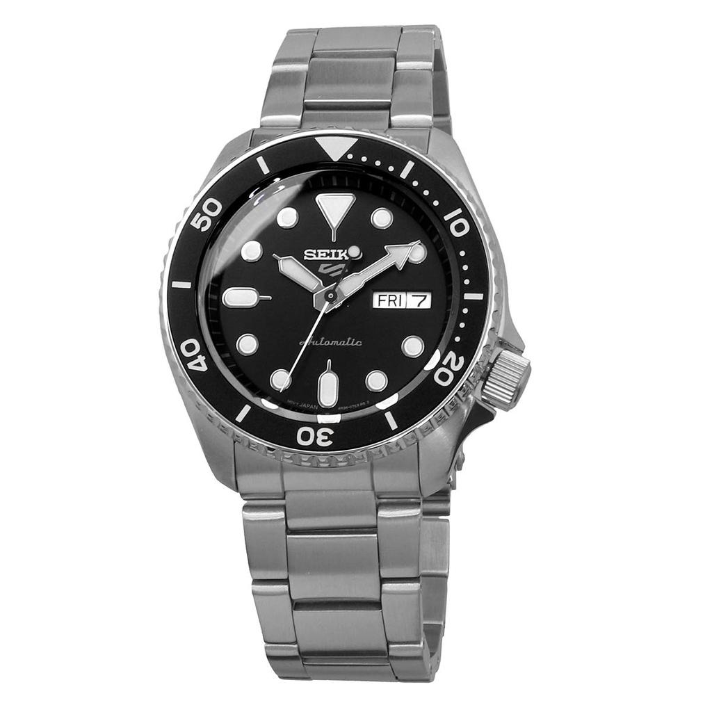 Seiko 5 Sports SKX Sports Style Automatic Mechanical Limited Seiko Five Black Watch, Edition, Men's, Sports, SRPD55