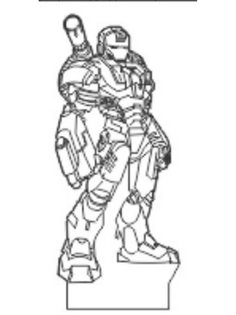 3D Avengers Iron Man & Captain America LED Night Light for Kids