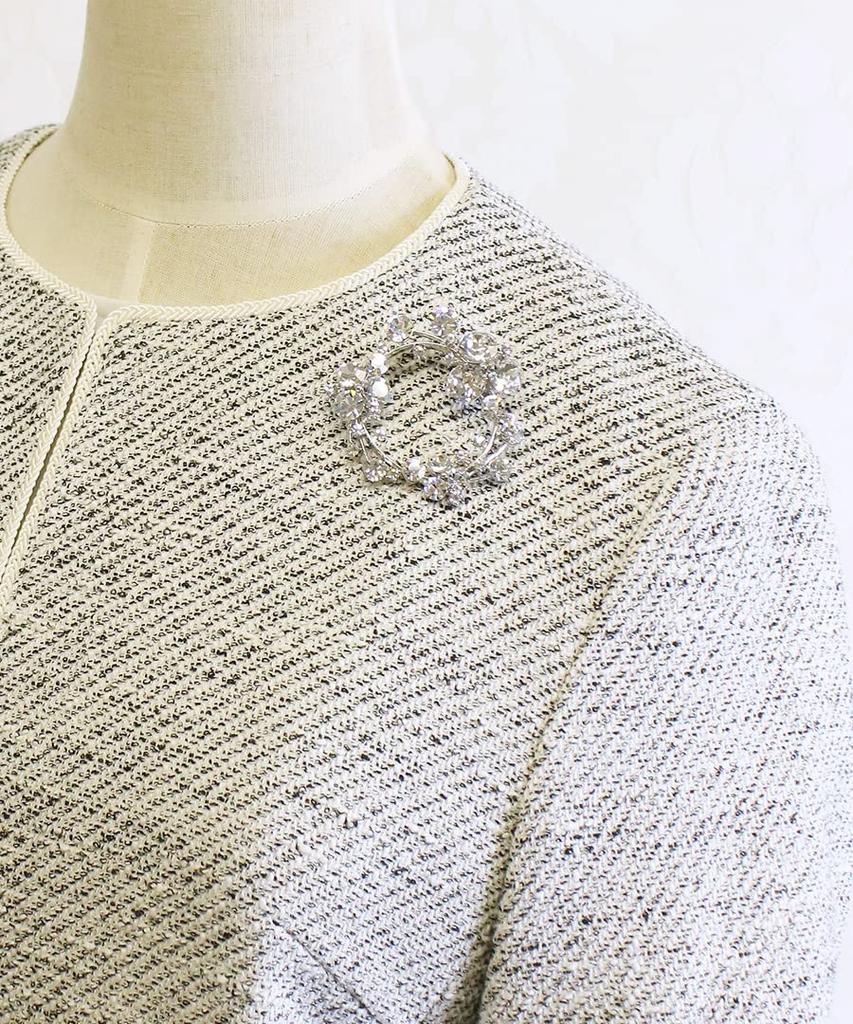 Brooch Round Cut Crystal Gift Wedding Graduation Ceremony Entrance Ceremony Kindergarten After Party Party Formal Ladies Mature Simple Cute Stylish