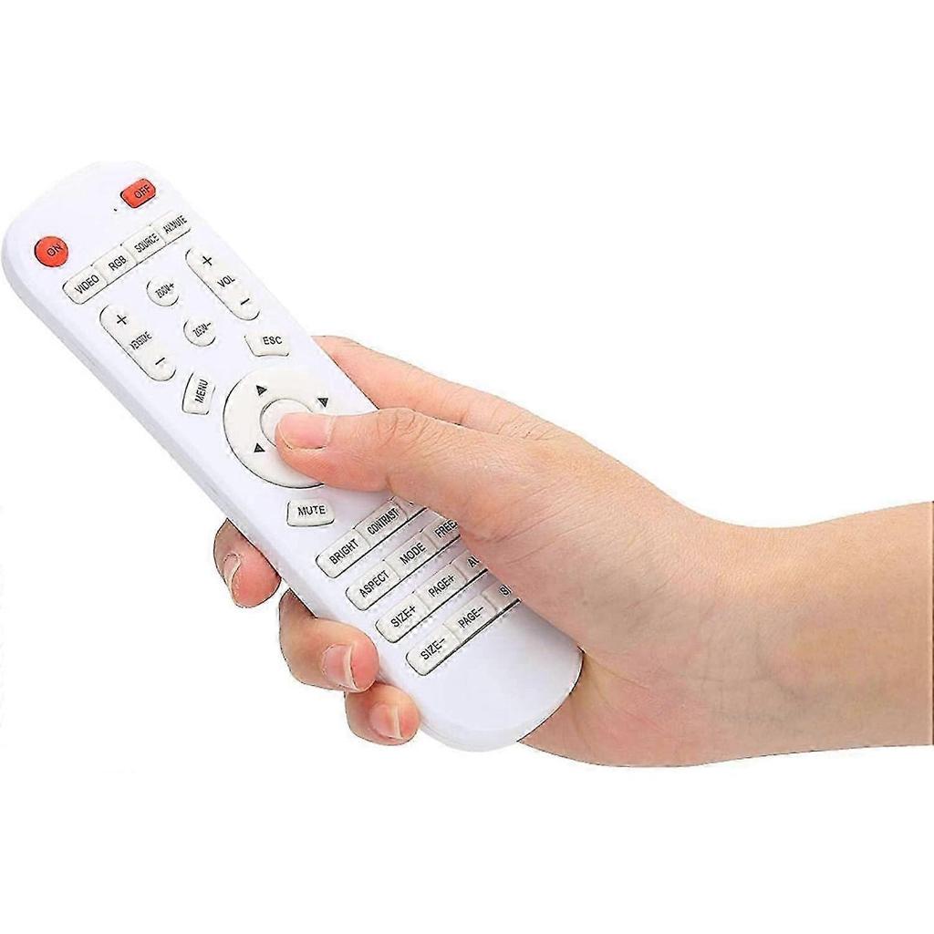 Replacement Remote Control for All Types of Projectors, Universal Projector Remote Control, White