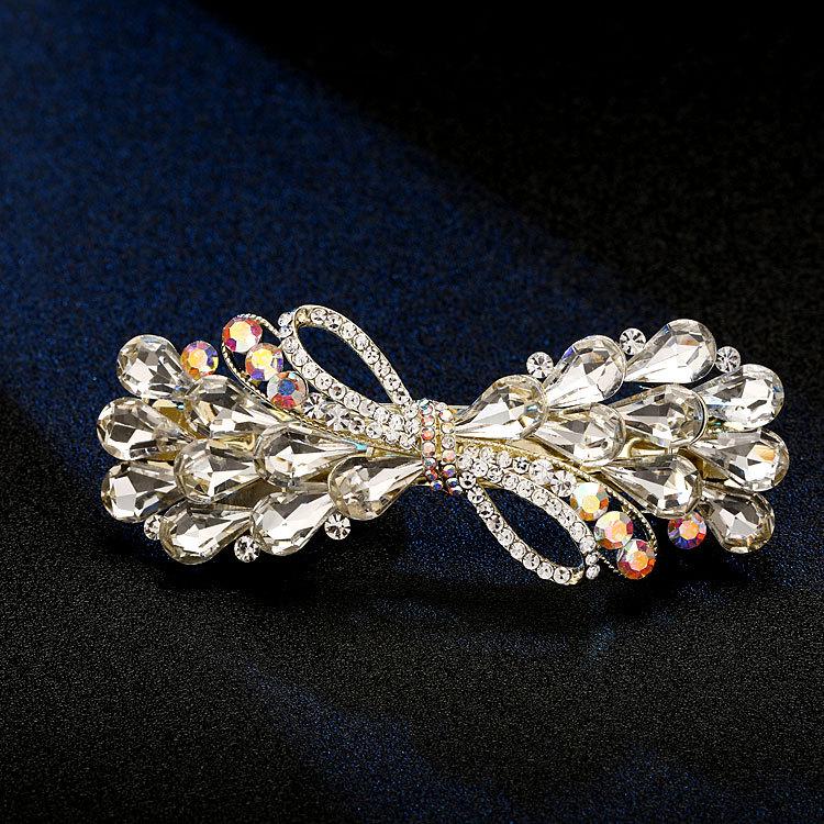 

Роскошная хрустальная женская заколка для волос для элегантных причесок - Весенняя коллекция белый