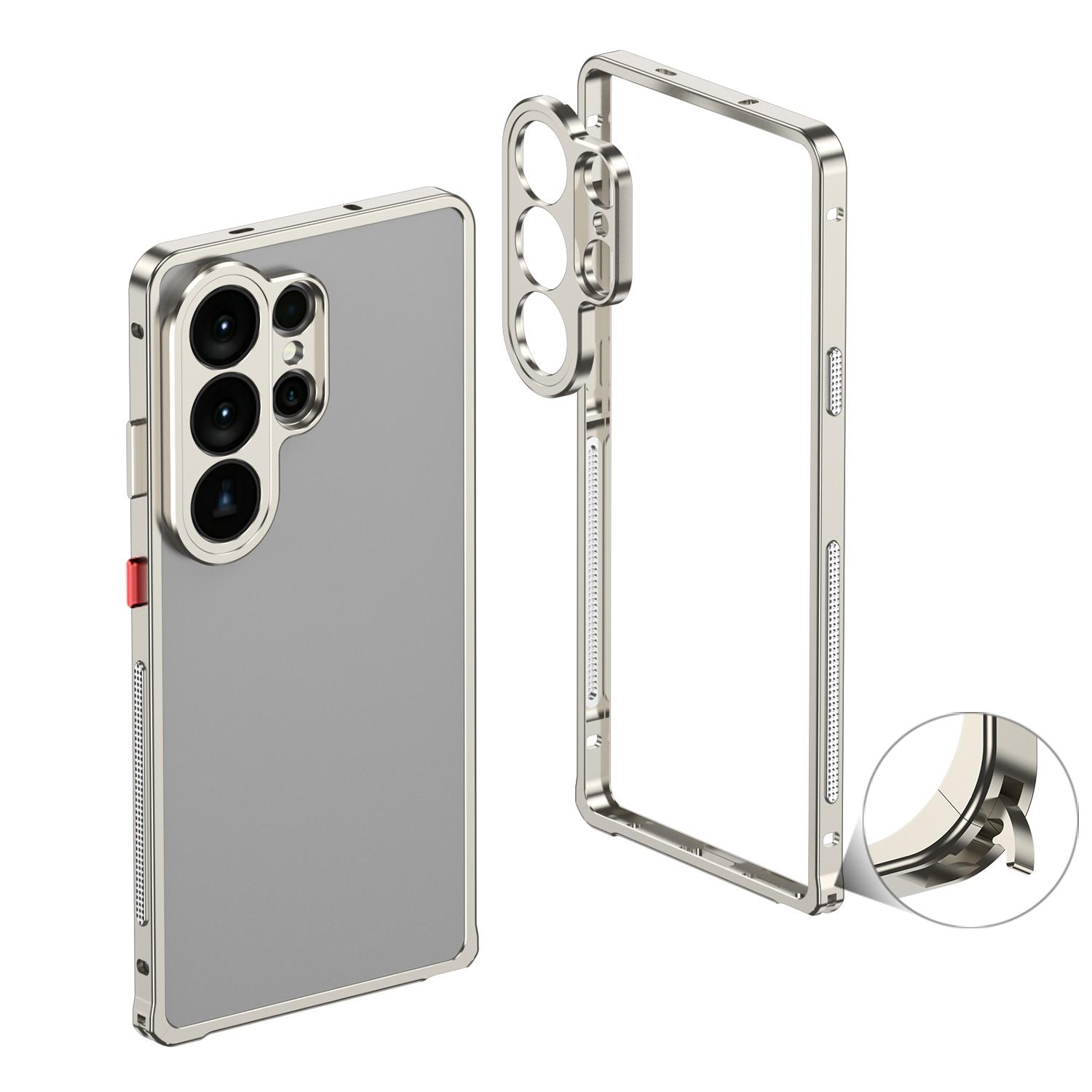 Boîtier Cadre en Alliage d'Aluminium d'Aviation Pour Samsung S26 S25 S24 S23 Ultra Protection d'Objectif en Métal Couverture Anti-Choc Bumper d'Installation Amovible Galaxy S26
