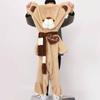 80-200cm Giant Skin Plush Toy Soft Big Animal Love Scarf Bear Empty Cushion Pillow Gifts