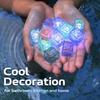 6/12Pcs Reusable Light Up Ice Cubes Glow in The Dark Ice Cubes for Drinks Waterproof Glowing Party Wedding Bars Decoration