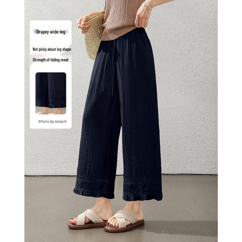 TERRE BLEUE Women s Summer Cropped Casual Pants XXL